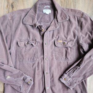 2013 Carhartt 100080 Men's Chamois Shirt Jacket Heavyweight Flannel Dark Brown L
